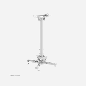 Support plafond Neomounts CL25-540WH1 pour vidéoprojecteur jusqu'à 35kg hauteur 60.5-90.5cm rotation 360° inclinaison ±20° blanc - Miniature 3