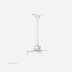Support plafond Neomounts CL25-540WH1 pour vidéoprojecteur jusqu'à 35kg hauteur 60.5-90.5cm rotation 360° inclinaison ±20° blanc - Miniature 4