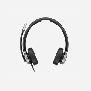 Micro-casque HP Poly Mission 625 USB filaire binaural avec microphone antibruit pour centres d'appels - Miniature 1
