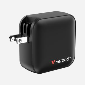 Chargeur Verbatim Mini GaN 100W 3 ports USB-C charge rapide 100-240V protection multiple noir - Miniature 5