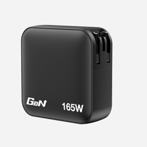 Chargeur Verbatim Mini GaN 165W 3 ports USB-C charge rapide 100-240V universel noir pour intérieur - Miniature 2