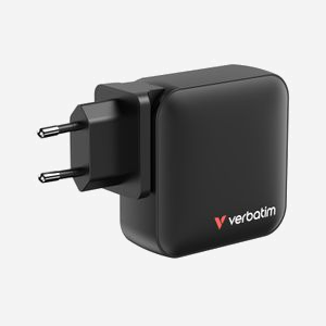 Chargeur Verbatim Mini GaN 165W 3 ports USB-C charge rapide 100-240V universel noir pour intérieur - Miniature 3
