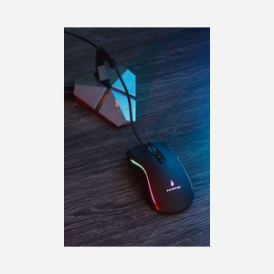Hub gaming SureFire AXIS avec bungee pour souris USB 3.2 Gen1 3 ports Type-A lecteur micro SD RGB noir gris - Miniature 5