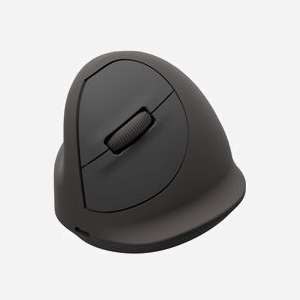 Souris Fellowes 100143583 ergonomique verticale pour gaucher optique 2400 DPI Bluetooth USB Type-C noir - Miniature 1