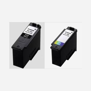 Cartouches d'encre Canon PG-595/CL-586 pack de 2 noir 6,7ml et couleur 9,9ml cyan magenta jaune originales - Miniature 1