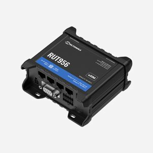 Routeur cellulaire Teltonika RUT956 4G LTE 150Mbps Fast Ethernet WiFi 4 RS-232/RS-485 noir aluminium - Miniature 3