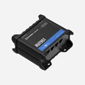 Routeur cellulaire Teltonika RUT951 4G LTE WiFi 4 Fast Ethernet 100Mbit/s aluminium noir RUT95103B700 - Miniature 2
