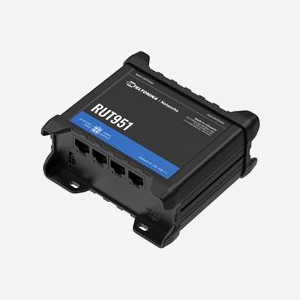 Routeur cellulaire Teltonika RUT951 4G LTE WiFi 4 Fast Ethernet 100Mbit/s aluminium noir RUT95103B700 - Miniature 3