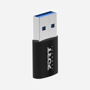 Chargeur Port Designs 501939 USB-C universel 100-240V charge rapide pour ordinateur portable smartphone tablette câble 1,8m noir - Miniature 5