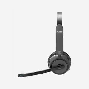 Casque Port Designs 912003 filaire et Bluetooth pour bureau 20-20000Hz portée 10m avec socle de chargement noir - Miniature 2