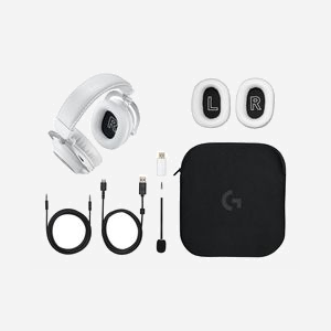 Casque gaming Logitech G PRO X 2 LIGHTSPEED sans fil Bluetooth 20-20000Hz portée 30m câble 1.8m blanc 345g - Miniature 1