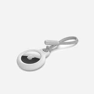 Belkin F8W974btWHT Anneau de protection avec cordon pour Apple AirTag système Twist and Lock blanc - Miniature 1