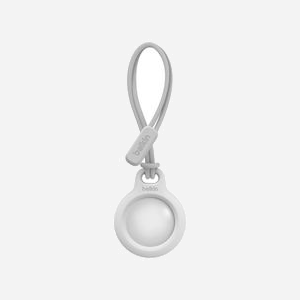 Belkin F8W974btWHT Anneau de protection avec cordon pour Apple AirTag système Twist and Lock blanc - Miniature 2