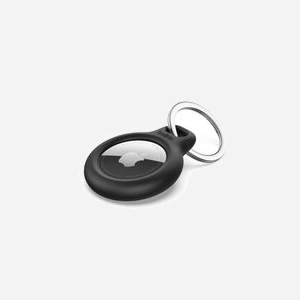 Belkin F8W973btBLK Anneau de Protection pour Apple AirTag avec Système Twist and Lock Noir et Attache Métal - Miniature 1