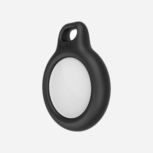 Belkin F8W973btBLK Anneau de Protection pour Apple AirTag avec Système Twist and Lock Noir et Attache Métal - Miniature 4