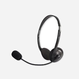 Casque filaire MCL CSQ-M2/NZ avec micro arceau jack 4 contacts pour bureau et centre d'appels noir - Miniature 1