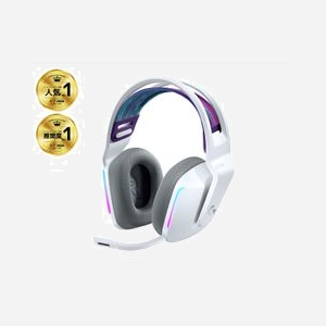 Casque gaming sans fil Logitech G G733 20-20000Hz portée 20m 278g blanc avec micro pour PC et consoles - Miniature 2