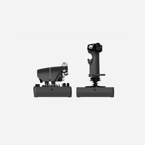 Système HOTAS Logitech G X56 RGB simulation de vol 189 commandes programmables aileron 16-bit USB 2.0 PC noir - Miniature 3