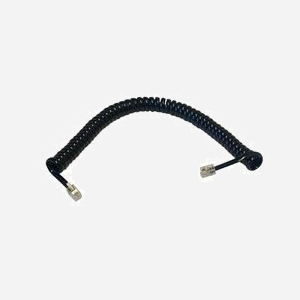 Câble téléphonique MCL FCM11SPIR-2M spiralé pour combiné 2,10m connecteurs RJ9 noir