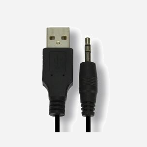 Haut-parleurs MCL HP-USB2/4 stéréo 1-voie 4W alimentés par USB avec câble pour ordinateur portable noir - Miniature 2