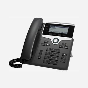Téléphone IP Cisco 7811 1 ligne écran LED 3.28" 384x106 pixels codecs G.711a G.722 G.729A iLBC noir argent - Miniature 1