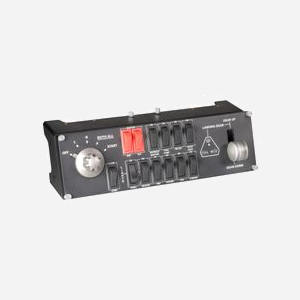 Panneau de contrôle Logitech G Saitek Pro Flight Switch Panel USB analogique/numérique pour simulation de vol PC noir