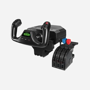 Logitech G Saitek Pro Flight Yoke System simulation de vol USB analogique/numérique PC noir 945-000004 - Miniature 2