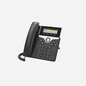 Téléphone IP Cisco 7811 1 ligne écran LED 3.28" 384x106 pixels codecs G.711a G.722 G.729A iLBC noir argent