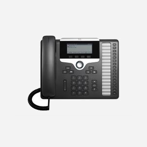 Téléphone IP Cisco 7861 16 lignes écran LCD 3.5" 396x162 pixels codecs G.711a G.722 G.729A iLBC noir argent - Miniature 2