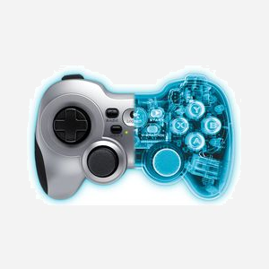 Manette de jeu sans fil Logitech G F710 2.4GHz avec double retour de vibrations et nano-récepteur USB - Miniature 5