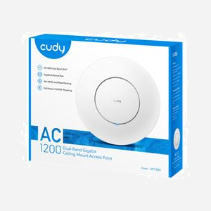 Point d'accès WiFi Cudy AP1300 AC1300 1167 Mbit/s double bande mural/plafond avec PoE Ethernet blanc - Miniature 5