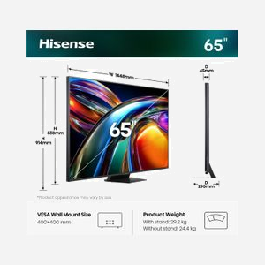 Téléviseur Hisense 65UR9DS 65" 4K Ultra HD Smart TV RGB-Mini LED 3840x2160 6ms WiFi Ethernet noir - Miniature 3
