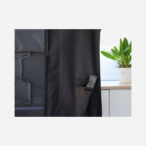 Protecteur d'écran Python TV-C0122 universel toutes marques noir et transparent 900g accessoire moniteur TV - Miniature 5