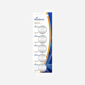 Pile bouton MediaRange MRBAT137 CR2430 Lithium 3V 24mm usage unique pour appareils électroniques