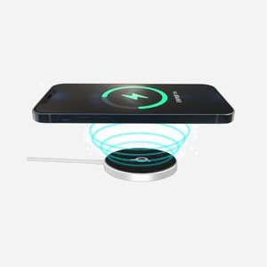 Chargeur sans fil eSTUFF ES638100 MagSafe 15W aluminium compatible iPhone 12/13 et smartphones Qi avec charge rapide - Miniature 2