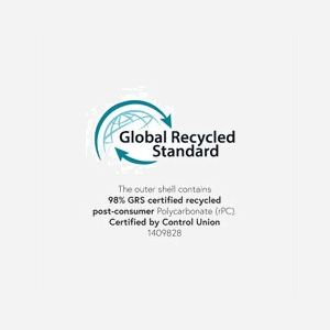 Chargeur secteur eSTUFF ES637005 USB 20W pour smartphone et tablette blanc avec coque 98% polycarbonate recyclé - Miniature 2
