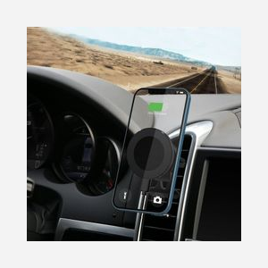 Chargeur voiture eSTUFF ES638130 magnétique sans fil 15W pour iPhone 12/13 avec support aération aluminium - Miniature 5