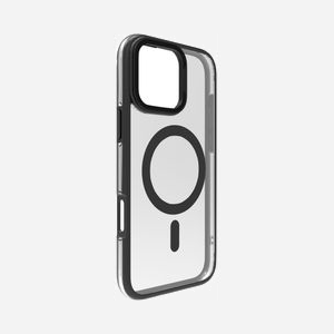 Coque eSTUFF INFINITE HELSINKI ES67141102 pour téléphone avec 86% plastique recyclé aimant MagSafe béquille noir transparent - Miniature 5