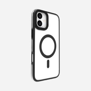 Coque eSTUFF ES67141101 INFINITE HELSINKI pour téléphone avec béquille caméra 86% plastique recyclé noir transparent - Miniature 4
