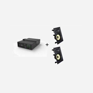 Système audio Vivolink AUDIOPACK-IW2 2.1 canaux 110W 40-20000Hz 4 Ohm avec subwoofer et 2 enceintes murales noir