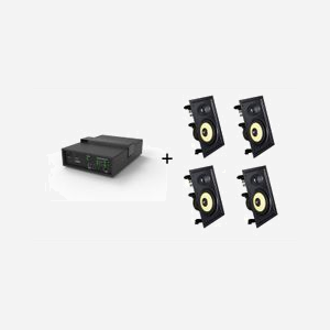 Système audio Vivolink AUDIOPACK-IW4 2.1 canaux 110W 4 enceintes encastrables subwoofer 40-20000Hz 4 Ohm noir