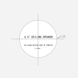Haut-parleur Vivolink VLSPMTC60WT 2-voies 35W RMS 6,5" blanc avec crossover montage plafond 100V - Miniature 3