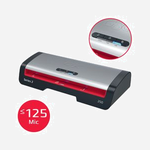 Plastifieuse GBC 4410070EU à chaud 240mm 500mm/min 1400W acier inoxydable noir avec 4 rouleaux chauffants - Miniature 3