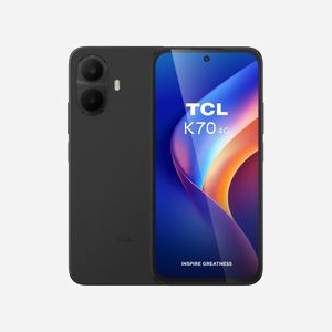 Smartphone TCL K70 4G 6.8" HD+ Android 16.0 MediaTek Helio G100 Turbo 4GB RAM 128GB Double SIM 50MP 5200mAh noir - Miniature 1