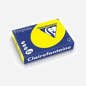 Papier Clairefontaine Trophée A5 148x210mm 80g/m² couleur vert 500 feuilles jet d'encre recto/verso - Miniature 1