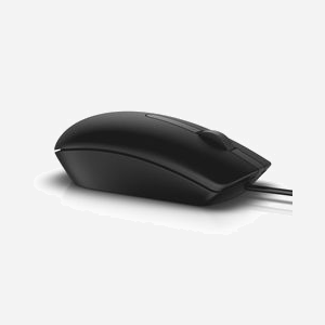 Souris filaire DELL MS116 optique LED 1000 DPI connexion USB avec câble intégré coloris noir - Miniature 3