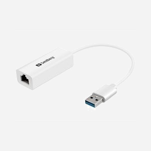 Adaptateur réseau Sandberg USB 3.0 Gigabit Ethernet RJ45 10/100/1000 Mbps Plug and Play compatible PC portable - Miniature 1