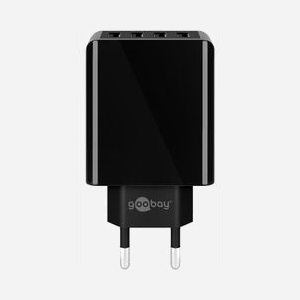 Chargeur secteur Goobay 44953 4 ports USB-A universel noir pour smartphones tablettes et appareils mobiles - Miniature 3