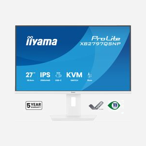 Écran iiyama ProLite XB2797QSNP-W1 27" 2560x1440 Quad HD LCD mat 16:9 178° hub USB 3.2 réglable blanc - Miniature 2