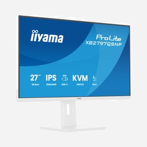 Écran iiyama ProLite XB2797QSNP-W1 27" 2560x1440 Quad HD LCD mat 16:9 178° hub USB 3.2 réglable blanc - Miniature 5